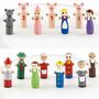 Magnetisches Holz-Puppentheater mit 15 Figuren und 4 M�rchen 