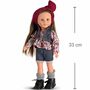 Puppe Nina 33 cm mit langen braunen Haaren zum Frisieren & Bekleidung Spielzeug