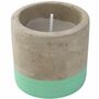 Partykerze klein mit Betonoptik - Mintfinish