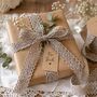 Schleifenband Baumwolle Taupe 2 m Spitzenband Hochzeit Vintage Deko