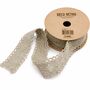Schleifenband Baumwolle Taupe 2 m Spitzenband Hochzeit Vintage Deko