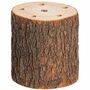 MUELODSIC 2er Set Holz Lampenfassung - Runde Tischlampen Basis Mit Vorgebohrten Löchern