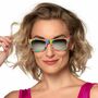 Partybrille bunt 90er Jahre Retro-Brille Kost�m-Zubeh�r