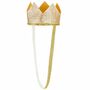 Krone f�r Kinder Gold-Glitzer Geburtstagskind Kost�m-Zubeh�r