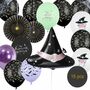 XXL Hexen Luftballon Party-Set Halloween Spiders & Bats Tischdeko Deko-Zubeh�r