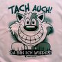 Kinder T-Shirt Rosa mit Wunschname & Spruch Tach auch Da bin ich wieder 