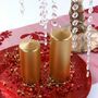 Kerze 12 x 6 cm Stumpenkerze 6 St�ck Ros� Gold Weihnachten Hochzeit