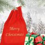 XXL Weihnachtsmannsack rot 65 x 95 cm Merry Christmas Geschenke