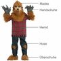 Werwolf Kost�m Jake Deluxe mit Wolfmaske f�r Kinder