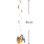 Party-Deko Safari Wilde Tiere Afrika H�nge-Deko Swirls 85 cm 2 St�ck