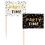 Partyspie�e Party Time Flaggenspie�e 7 cm 24 St�ck Party-Deko