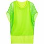Netzshirt neon-gr�n mit Top 90er Jahre Kost�m f�r Damen