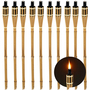 Bambusfackel 10 St�ck Gartenfackeln mit Docht 90cm Outdoor-Fackel Deko