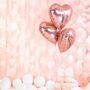 Herz Folienballons Ros�gold 45 cm 10 St�ck Hochzeit Valentinstag Party-Deko