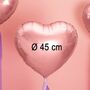 Herz Folienballons Ros�gold 45 cm 10 St�ck Hochzeit Valentinstag Party-Deko