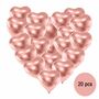 Herz Folienballons Ros�gold 45 cm 20 St�ck Hochzeit Valentinstag Party-Deko