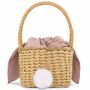 Osterkorb Hasenk�rbchen mit Stoffohren 28 x 17 cm zum Eier sammeln
