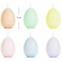Ostereier Kerzen-Set 6 St�ck 7cm hoch pastell Tischdeko Ostern