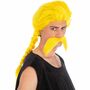 Verleihnix Per�cke gelb mit Schnurrbart aus Asterix & Obelix f�r Herren