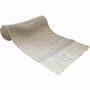 Tischl�ufer 3 m x 27 cm beige Boho-Style mit nat�rlicher Stickerei Tisch-Deko