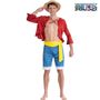 One Piece Kost�m Ruffy Strohhut Monkey D. Ruffy f�r Herren