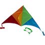 Drache Einleiner bunt Delta Mini  2mm Fiberglas 50x25 cm Flugdrache