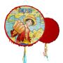 One Piece Pinata rund rot Manga Luffy 40 cm Party-Deko f�r Kinder