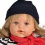 Puppe Merle 47 cm mit Sound Schnuller lange blonde Haare & Bekleidung Spielzeug