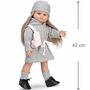Puppe Martha 42 cm mit langen blonden Haaren zum Frisieren & Bekleidung Spielzeug