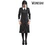 Wednesday Kost�m Halloween Kleid schwarz mit wei�en Punkten f�r Damen