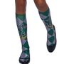 Slytherin Socken gr�n-silbern kariert Harry Potter f�r Kinder und Erwachsene