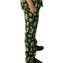 Cannabis Hose lang schwarz & gr�nen Hanf-Bl�ttern f�r Herren