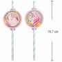 Papier-Strohhalme 19,7 cm lang Einhorn Magical Unicorn 8 St�ck Party Deko-Zubeh�r 