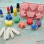 Seife selbst herstellen basteln Seifen-Set mehrfarbig mit Formen f�r Kinder