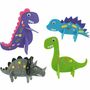 Dinosaurier Bastel-Set aus Filz mit Wackelaugen 4 St�ck f�r Kinder