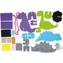 Dinosaurier Bastel-Set aus Filz mit Wackelaugen 4 St�ck f�r Kinder