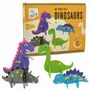 Dinosaurier Bastel-Set aus Filz mit Wackelaugen 4 St�ck f�r Kinder