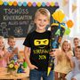 Kinder T-Shirt Schulkind 2026 schwarz ABC-Sch�tze mit Ninja-Motiv f�r Kinder