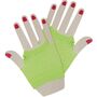 80er Neon-Set 5-tlg. gr�n Haarreif Handschuhe & Ohrringe f�r Damen