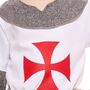 Ritter Kost�m Wei�er Kreuzritter Richard f�r Kinder