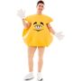 Gelbe Schokolinse Kost�m Sweet Candy f�r Erwachsene