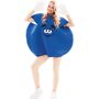 Blaue Schokolinse Kost�m Sweet Candy f�r Erwachsene