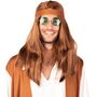 Hippie Per�cke braun Langhaar-Per�cke 50 cm f�r Erwachsene 
