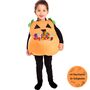 K�rbis Kost�m mit gro�er Bauchtasche f�r S��igkeiten Halloween f�r Kinder