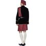 Schotten Kost�m Jamie Irvin Kilt rot kariert f�r Herren