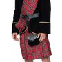 Schotten Kost�m Jamie Irvin Kilt rot kariert f�r Herren