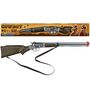 Cowboy Gewehr 62 cm lang Silberb�chse 8 Schuss Western-Gewehr