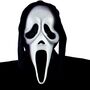 Scream Maske mit schwarzer Kapuze Geist Halloween-Maske f�r Erwachsene 