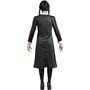 Wednesday Kost�m Kleid schwarz Deluxe inkl. Per�cke f�r Damen