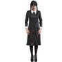Wednesday Kost�m Kleid schwarz Deluxe inkl. Per�cke f�r Damen